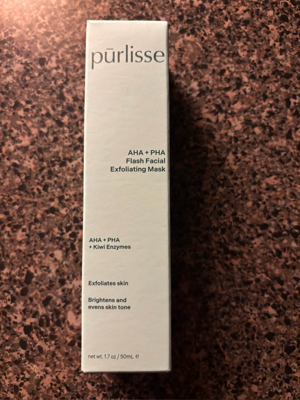 PURLISSE AHA PHA FLASH FACIAL EXFOLIATING MASK NIB